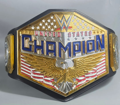 United States Championship belt wrestling replica title 2mm metal adult size