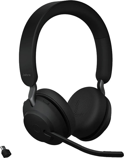 Jabra Black Evolve2 65 MS Stereo Headset.