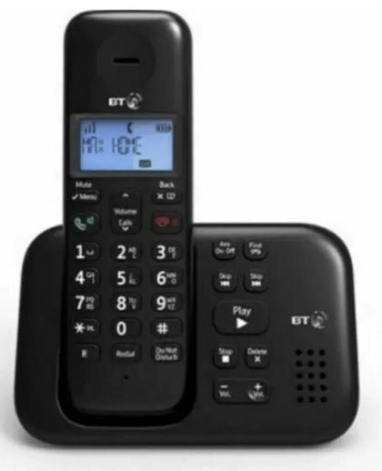 Bt 3960 Single Set Cordless Phone With Answer Machine Loud-speaker