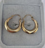 9ct gold horseshoe earrings