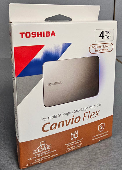 Toshiba Canvio Flex 4TB Portable Storage
