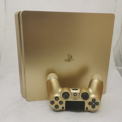 Playstation 4 Slim Console, 500GB Gold (With 1 Gold Pad), Unboxed