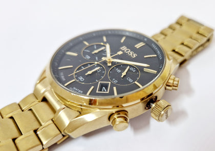 Hugo Boss Gold Mens Chronograph Watch Champion 1513848