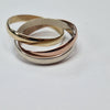 9CT GOLD PUZZLE RING SIZE P PRESTON STORE