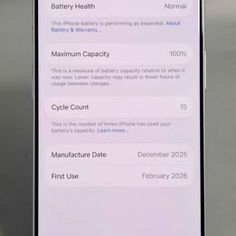 Apple iPhone 17 Pro (A3523) 256GB Silver, Unlocked B