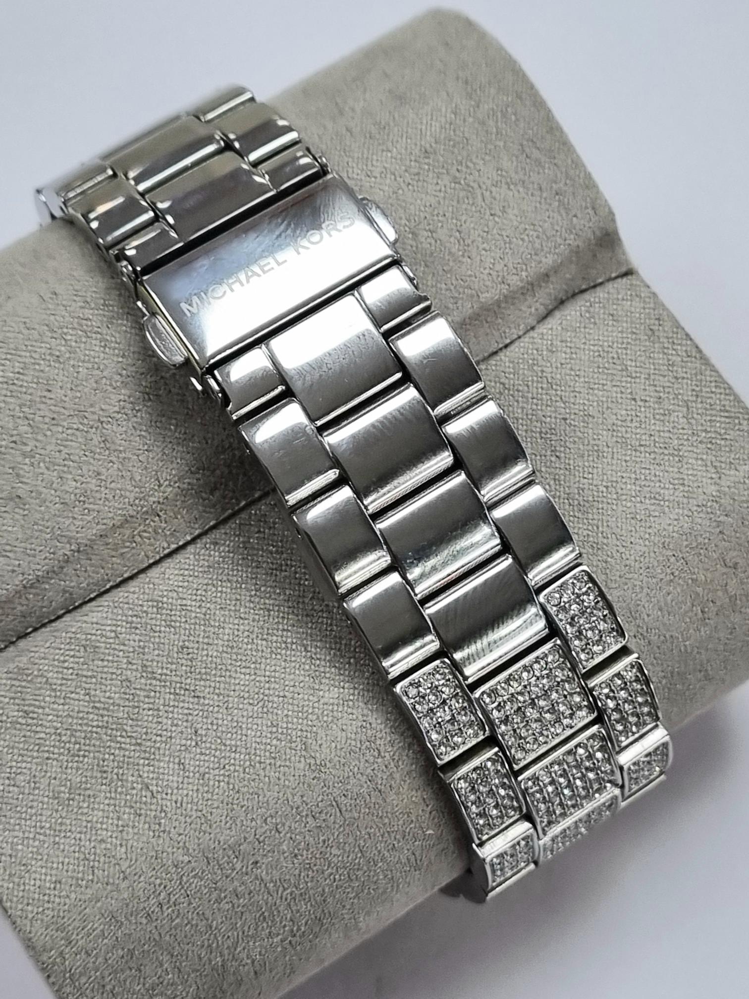 Michael kors silver bracelet with glitz online