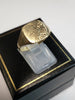 9ct Yellow Gold Signet Ring - Size U - 2.8G - Hallmarked
