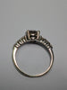 9CT WHITE GOLD CZ RING SIZE N