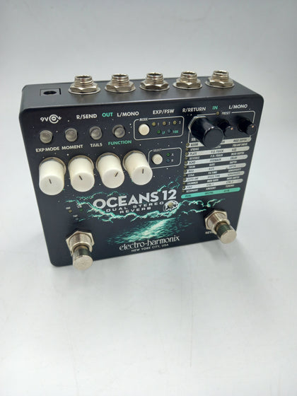 Electro Harmonix Oceans 12 Dual Stereo Reverb EHX Guitar Effect Pedal