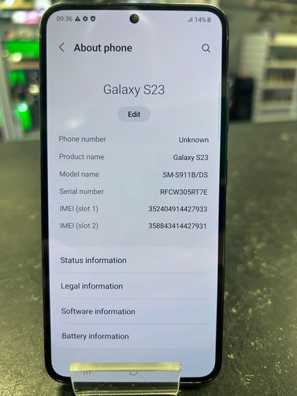 Samsung Galaxy S23  128GB Phantom Black Unlocked