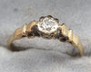 9ct gold diamond ring Size N