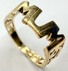 9ct yellow gold mum ring H 1/2
