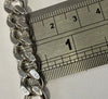 925 Sterling Silver Heavy Curb Chain & Bracelet Set