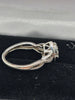 9CT gold hallmarked teardrop shaped diamond ring . 2.0 grams size i