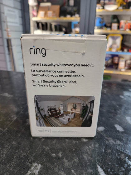 Ring White Stick Up Cam, Battery Camera - 3rd Generation - White
