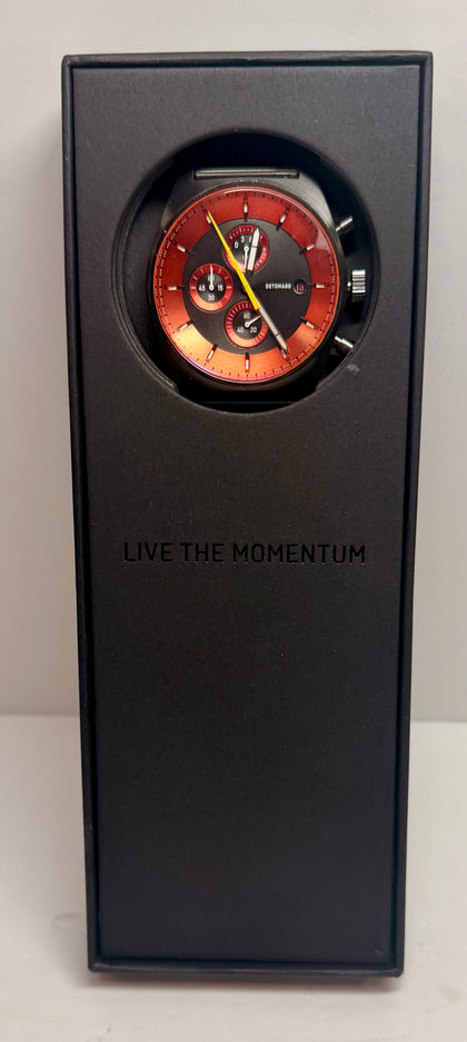 DETOMASO D10 CHRONOGRAPH GREY ORANGE 43mm with box & papers