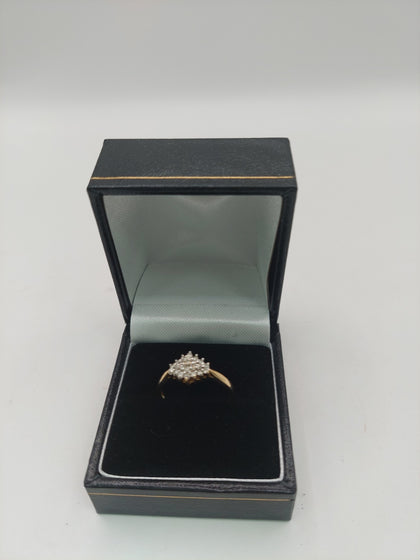 9k Gold Ring size P 1.82G Hallmarked(375)&Tested