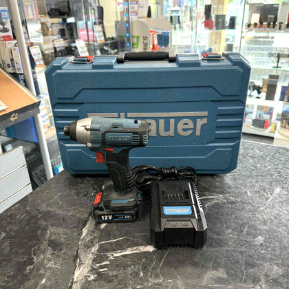 Erbauer EID12-Li-2 Cordless 12V Brushless Impact Driver + 2.0Ah Battery Charger Case
