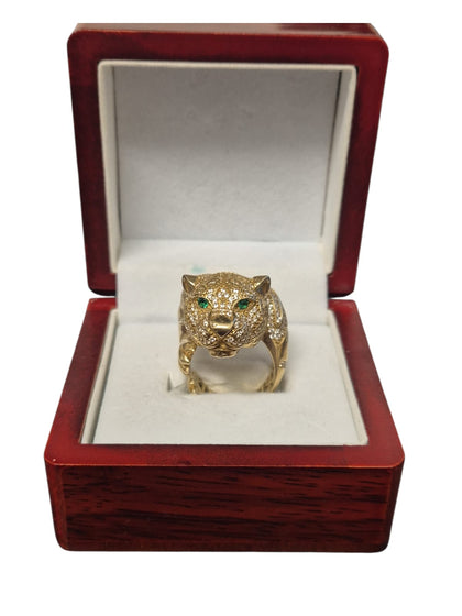 9CT Gold Tiger Ring