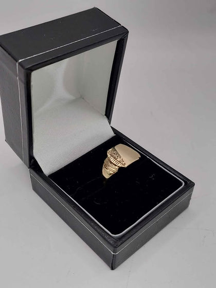 (375 Hallmarked&Tested), 9K 3.1G Gold Ring, Size Q