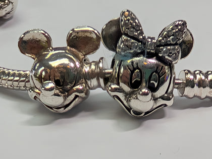 Silver Pandora Charm Bracelet Minnie Mouse