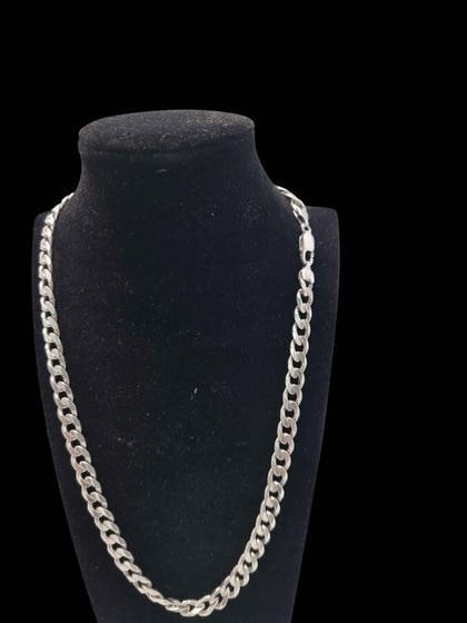 925 Sterling Silver Curb Chain Necklace - 20