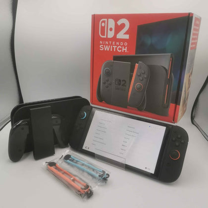 Switch 2 Console, 256GB, Black Joycons (No Mario Kart World Code Included), Boxed