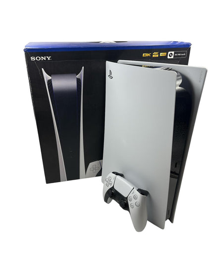 Sony PlayStation 5 Digital Edition Console 825GB and Control Pad, White