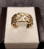 9ct Yellow Gold Open Celtic Knot Ring Size - P