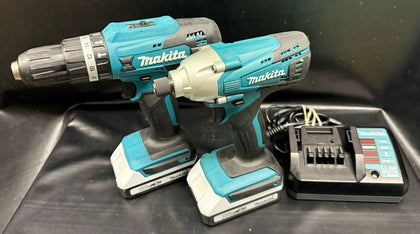 Makita HP488DWA 18V Cordless Combi Drill & TD127D Impact