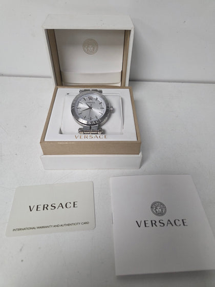 Versace Aion Men's Silver 44mm Watch VE2G0032