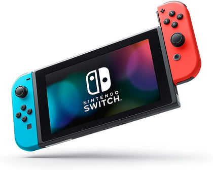 Nintendo Switch Console 2nd Generation, Neon Blue And Red.