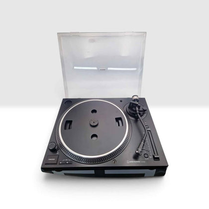 Audio-Technica AT-LP120XBTUSB Direct Drive Turntable – Black – Bluetooth & USB – Missing Lid Hinges