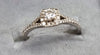 18ct White Gold Diamond Ring Size P