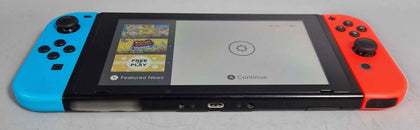 Nintendo Switch Console, 32GB HAC-001-01 + Neon Red/Blue Joy-Con, Boxed