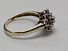 9CT GOLD RING WITH LILAC STONES