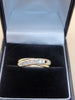 9CT  Yellow Gold Ring With Clear Stones - 1.58g - Size M - Hallamrked