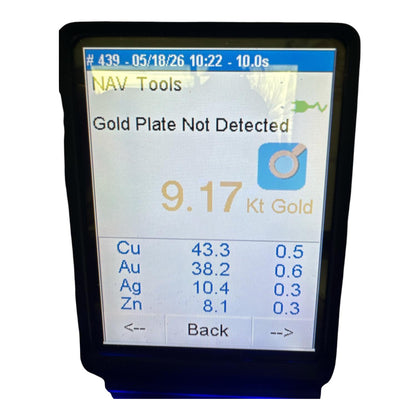 9K Yellow Gold Dual Stone Ring , 2.4G, XRF tested