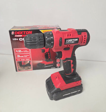 ** Sale Collection Only ** DEKTON 12V 1300MAH CORDLESS DRILL