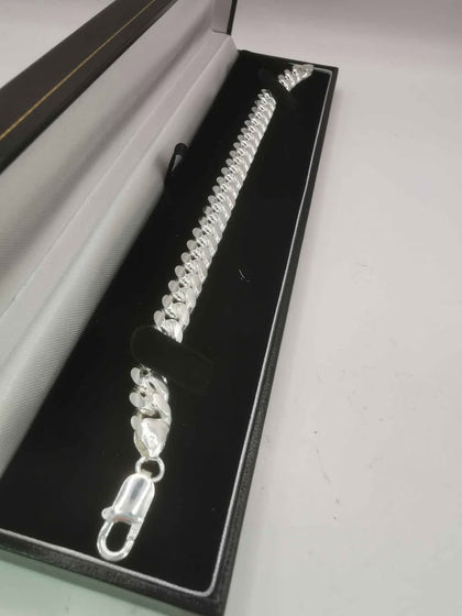 925 Silver Thick Bracelet 8