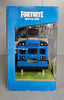 Fortnite Battle Deluxe-Features Inflatable Balloon with Lights & Sounds, Rolling Wheels on Bus-Includes 4 Inch Recruit