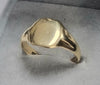 9ct Gold Signet Ring Size "S"