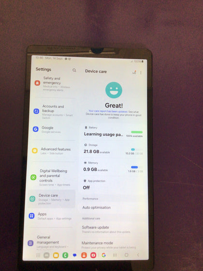 Galaxy tab A7 lite