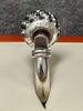 Vintage JAa Lovelinks Black & Clear Crystal Silver Bead & "Switch Click" Ring