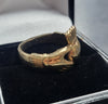 9ct Yellow Gold Cladagh Ring - 6.14G - Size Q. Hallmarked