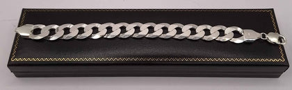 *BRAND NEW* 925 Silver Thick Bracelet - Weight 42.4G - Length 8.5