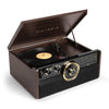 Victrola 6-in-1 Wood Bluetooth Mid Century Record Player with 3-Speed