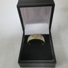 9K Gold Patterned, Diamond Ring - 6.4Grams, Size: V (BOX INCLUDED)