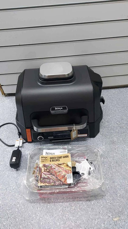 **COLLECTION ONLY** Ninja Woodfire Pro XL Outdoor Electric 240V BBQ Grill, Smoker & Air Fryer Unboxed - Excellent Condition