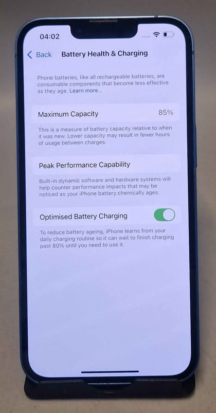 Apple iPhone 13 128GB Blue, Unlocked 85% BH